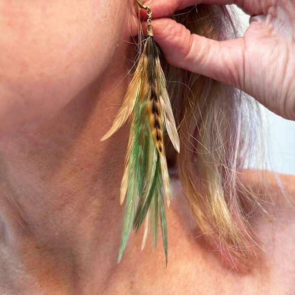 JEEYUN HA DESIGNS Feather Earrings - Picture 6 of 8